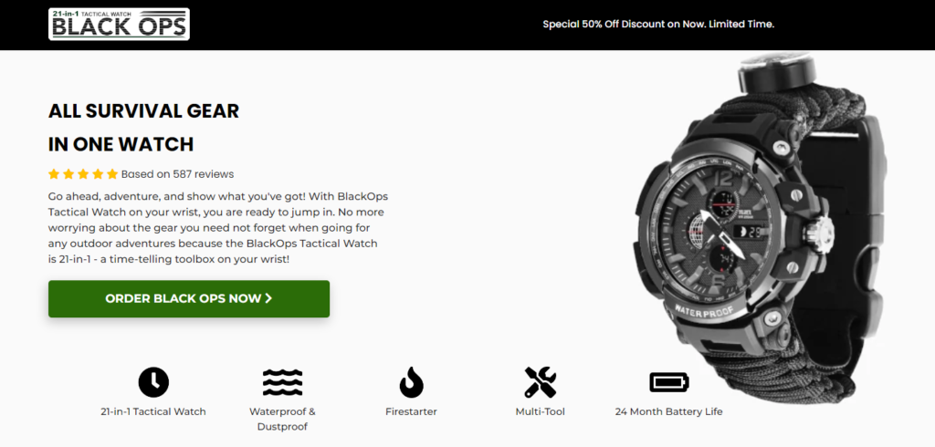 ALL SURVIVAL GEAR IN ONE WATCH